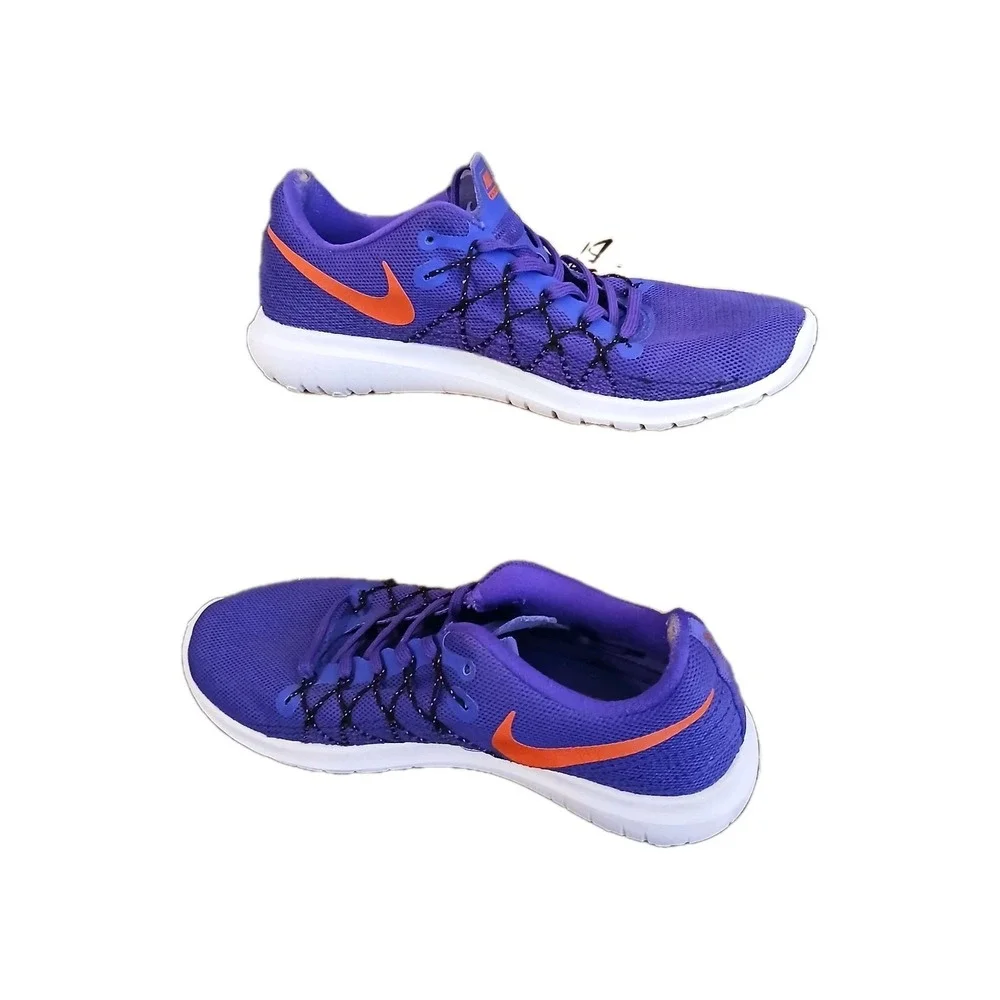 Nike Flex Fury 2 Running Shoes Women's Size 6.5 Purple Pink Sneakers Shoes #1011